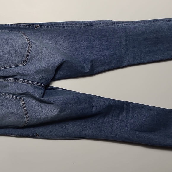 GOOD AMERICAN Blue High Rise Distressed Stretch Sculpting Skinny Jeans Size 2/26 - Picture 12 of 16